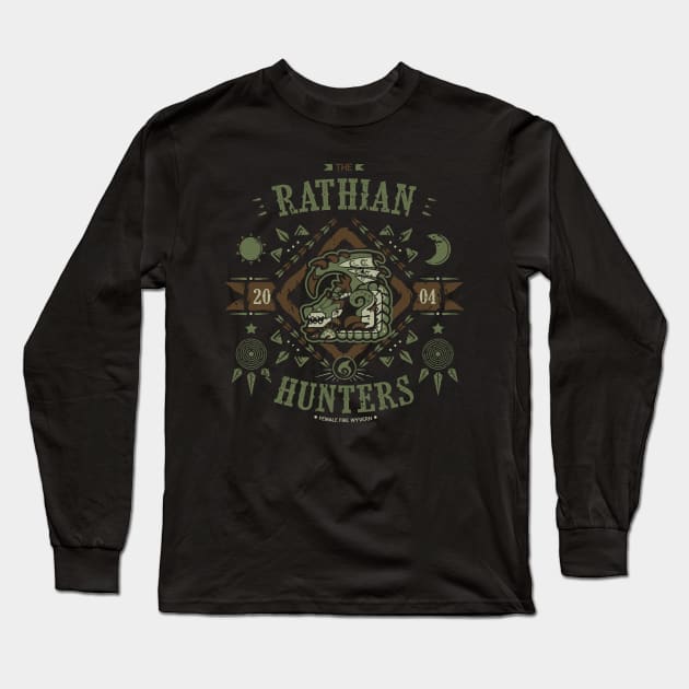 Rathian Hunters Long Sleeve T-Shirt by Soulkr